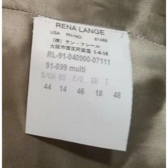 RENA LANGE Floral Print Button Jacket Designer - Picture 11 of 11